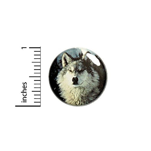 Cool Wolf Button Backpack or Jacket Pin Badge Lapel Pin Pinback Brooch Nature Gift 1 Inch 1-28