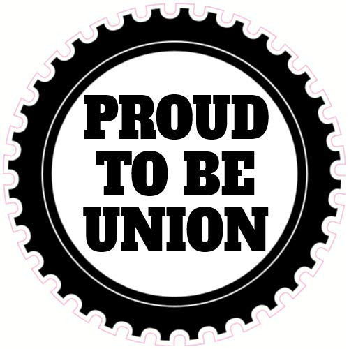 U.S. Custom Stickers Proud to Be Union Sticker  7inch