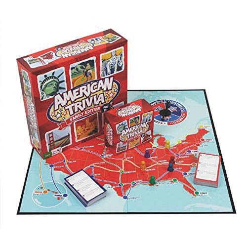 Outset Media Trivia Game - American Trivia Family Edition - the America Themed Family Board Game