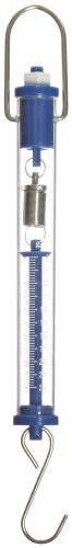 Ajax Scientific Plastic Tubular Spring Scale  250g 2.5N Weight Capacity  Blue