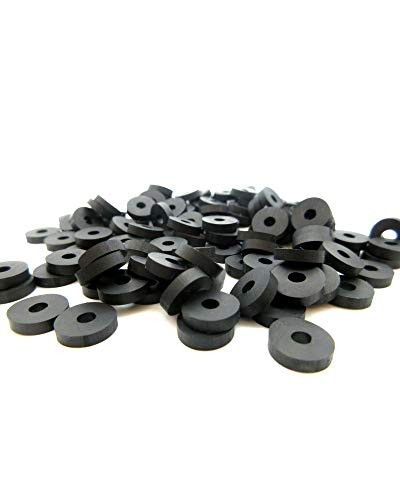 6 Rubber Washer Black Rubber Washer 3 8inch  OD x 1 8inch  ID x 3 32inch  Thickness - EPDM Rubber Washers 6 Thick Rubber Washers Flat Rubber Washers Round Rubber Washers -25-