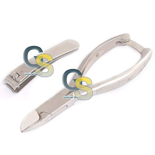 G.S 5.5inch  STRAIGHT JAW TOENAIL CLIPPERS CUTTERS NIPPERS WITH STRAIGHT CUTTING EDGE PLUS NAILS CUTTER FOR FINGER NAILS