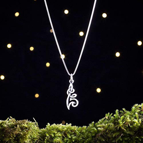 Sterling Silver Celtic Flower Knot - Small  Double Sided - -Charm Only or Necklace-