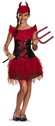 Disguise Dress Up Dolls Devilish Diva Tweens Costume  Medium -7-8-