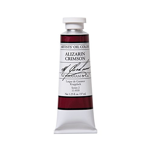 M. Graham Artist Oil Paint Alizarin Crimson 1.25oz 37ml Tube