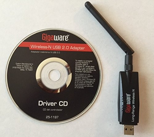 Gigaware Wireless-n USB Dongle w  Extended Range Antenna Gigaware Wireless-n USB Dongle w  Extended Range Antenna