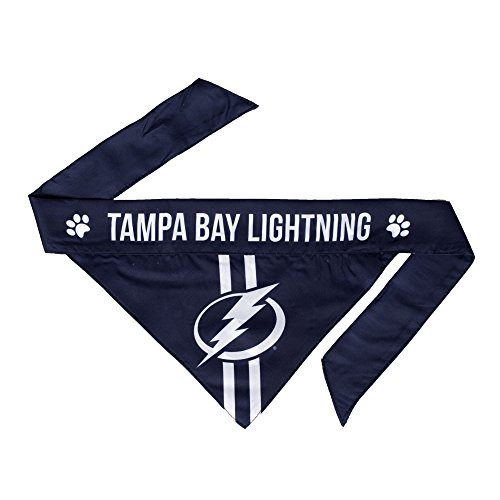Littlearth NHL Tampa Bay Lightning Pet Bandanna  XS  Team Color -520601-LTNG-XS-