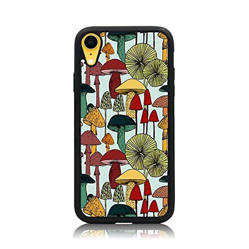 iPhone Xs Max Case  -Mushroom Arrow Colorful Series- Print Soft TPU  and  Hard Back Shock Absorption Scratch Proof Slim Protective Case Cover for iPhone Xs Max 6.5 Inch 2018 Release
