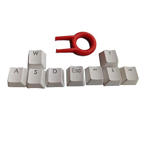 MALLdor 9 Keys PBT Backlit Keycaps WASD ESC Direction Cherry MX Keycaps With Key Cap Puller For MX Switches Backlit Mechanical Gaming Keyboard