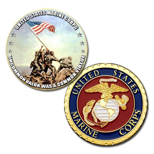 U.S Marine Corps Iwo Jima Printed challenge coin 621