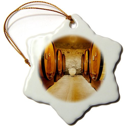 3dRose orn_82168_1 Italy, Tuscany, Estate Castello Di Verrazzano-Eu16 Rdu0073-Richard Duval-Snowflake Ornament, 3-Inch, Porcelain