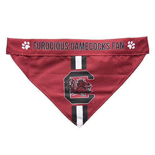 Littlearth NCAA South Carolina Gamecocks Pet Bandanna  XS  Team Color -120601-USCG-XS-