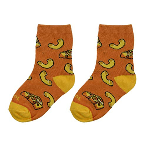 Cool Socks  Kid_s  Food  Mac N Cheezy  Crew  Fun Crazy Silly Cute Novelty