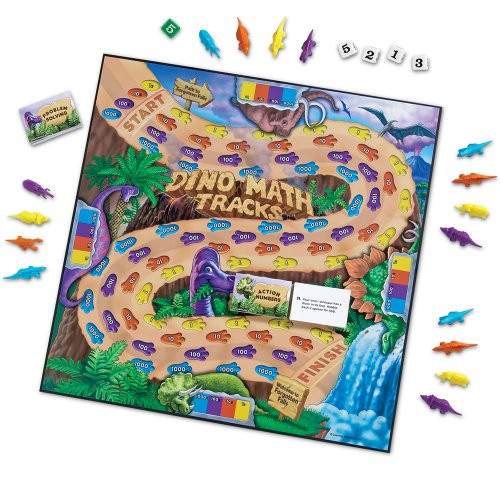 Learning Resources Dino Math Tracks Game Learning Resources Dino Math Tracks Game