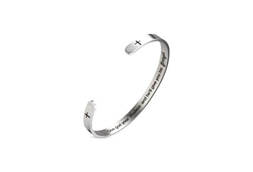 A N KINGPiiN Inspirational Bracelets for Women Inspirational Gift for Women Girls Men Motivational Birthday Cuff Bangle Friendship Personalized Mantra Jewelry Come Gift Box A N KINGPiiN Inspirational Bracelets for Women Inspirational Gift for Women Girls Men Motivational Birthday Cuff Bangle Friendship Personalized Mantra Jewelry Come Gift Box