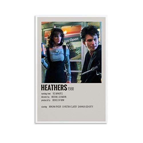YTSLJ 90 S Aesthetic for Room Poster Heathers Canvas Art Poster and Wall Art Picture Print Modern Family Bedroom Decor Posters 08x12inch-20x30cm-
