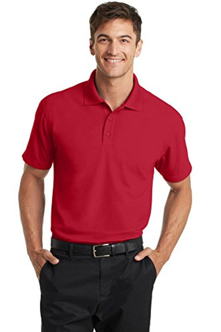 Port Authority Mens Dry Zone Grid Polo -K572- Engine red S