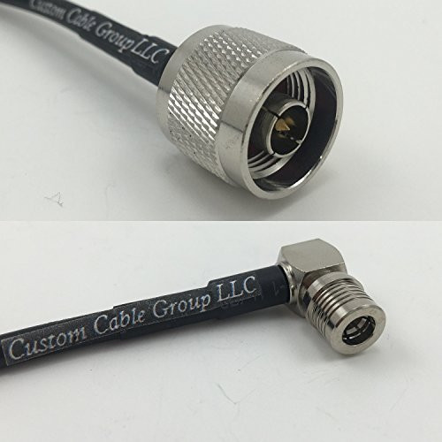 15cm RG316 N MALE to QMA MALE ANGLE Pigtail Jumper RF coaxial cable 50ohm 6inch Quick USA Shipping