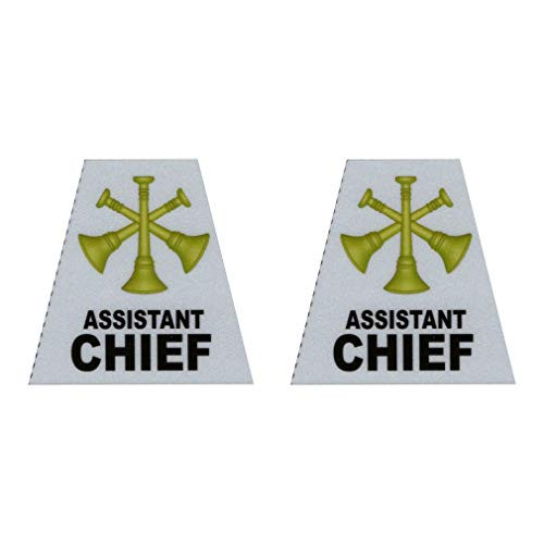 911 Market Assistant Chief Firefighter Rank Tetrahedron Helmet Decal Sticker Fire TET - T 92