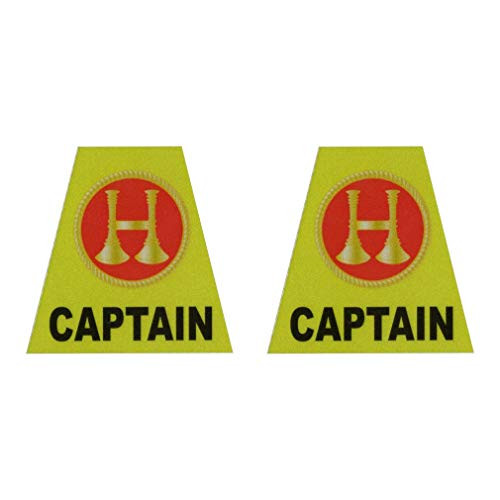 911 Market Captain CPT Firefighter Rank Tetrahedron Helmet Decal Sticker Fire TET - T 100