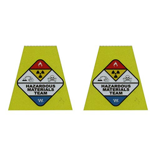 911 Market Hazmat Tetrahedrons Firefighter Reflective TET Sticker Helmet Decal - T 45 Black  Silver