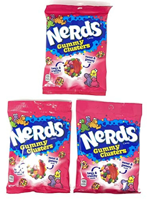 Nerds Gummy Clusters Candy 5oz -Pack of 3-