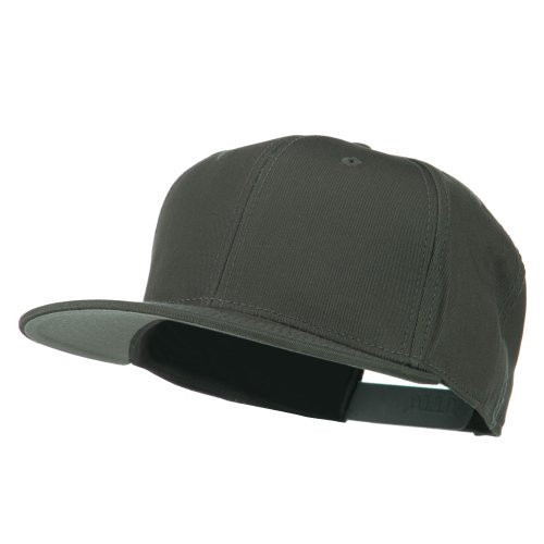 Otto Superior Cotton Twill Flat Bill Snapback Cap - Charcoal OSFM