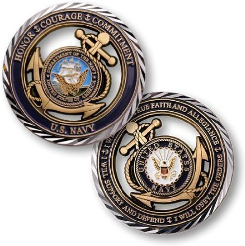 Shipodin Core Values - U.S. Navy Challenge Coin Shipodin Core Values - U.S. Navy Challenge Coin