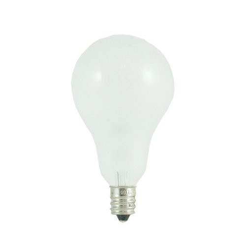 Bulbrite 860860 60 W Dimmable A15 Shape Incandescent Bulb (E12) Base with Candelabra Screw, 12 Pack, Frost