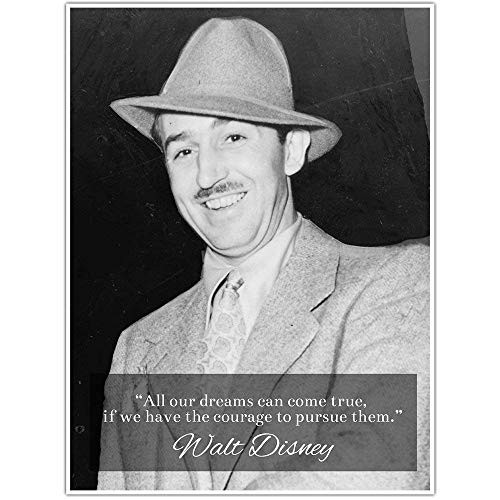 Pursue Your Dreams  Walt Disney Quote Wall Art Poster