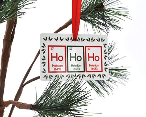 Ho Ho Ho Periodic Table Aluminum Christmas Tree Ornament Ho Ho Ho Periodic Table Aluminum Christmas Tree Ornament
