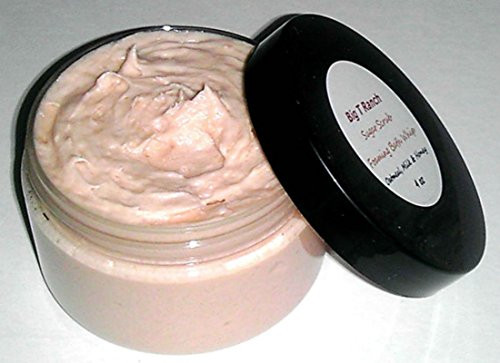 Foaming Bath Butter Whipped Soap - Soap in a Jar - 4 oz - Oatmeal  Milk  and  Honey - FREE U.S. SHIPPING - Gift for Mom  Sister  Friend  Woman