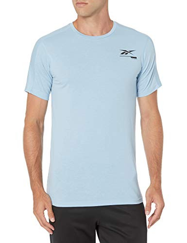 Reebok Training Supply Speed wick Graphic Move Tee  Fluid Blue  XS
