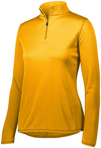 Augusta Sportswear Women_s Attain 1 4 Zip Pullover XS Gold