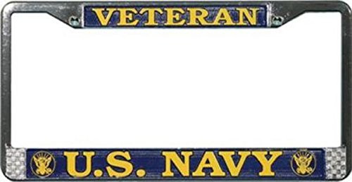 Mitchell Proffitt U.S. Navy Veteran License Plate Frame Free Screw Caps Included