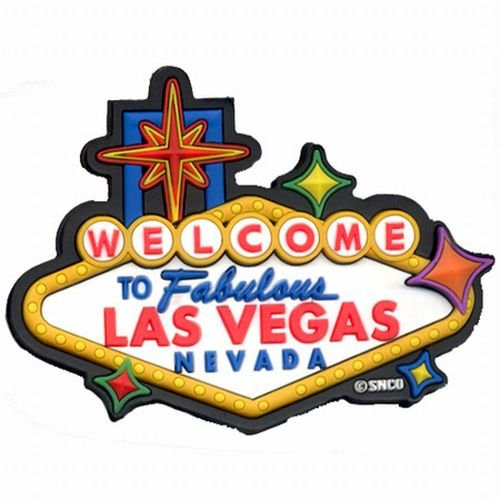 (22 5/18) LVM Las Vegas Magnet Welcome Sign Laser Cut 30100 With Copyrighted Las Vegas Magnet