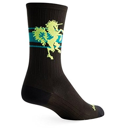 SockGuy SGX 6in Magical Performance Cycling Running Socks -Magical - S M-