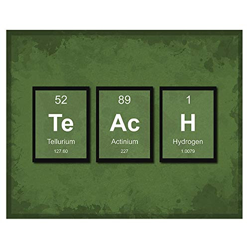 TEACH Periodic Table of Elements Classroom Decor Prints - 8 x 10 Unframed Print - Great Gift for Teachers Librarians Geeks Scientists Techies. Library Wall Art TEACH Periodic Table of Elements Classroom Decor Prints - 8 x 10 Unframed Print - Great Gift for Teachers Librarians Geeks Scientists Techies. Library Wall Art
