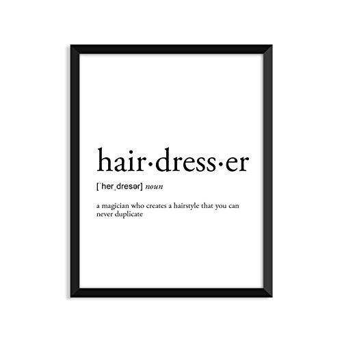 Hairdresser definition - Unframed art print poster or greeting card