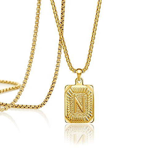 Joycuff 18K Gold Initial Necklace 