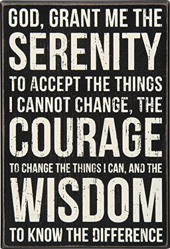 Primitives by Kathy Serenity Prayer Box Sign