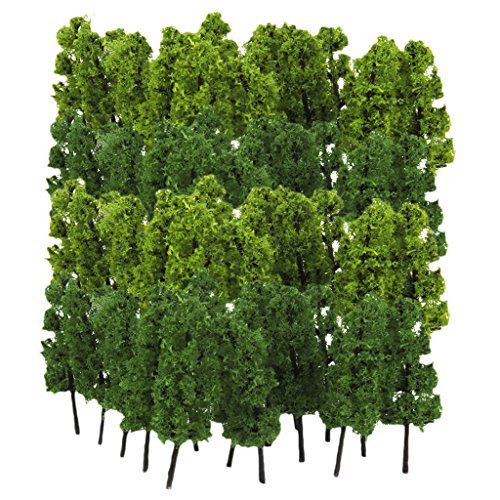 LoveinDIY 20x Model Trees Garden Park War Game Scene Layout 6.3cm 1 200 N   Z Gauge