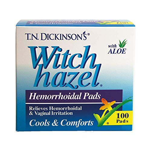 T.N. Dickinson_s Hemorrhoidal Pads  Witch Hazel with Aloe  100-Count Package -871269-