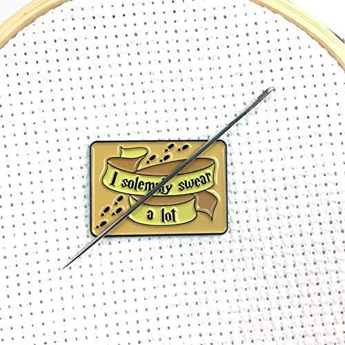 I Solemnly Swear A Lot Enamel Needle Minder