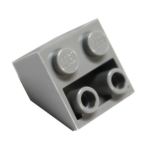 LEGO Parts and Pieces  Light Gray -Medium Stone Grey- 2x2 45 Inverted Slope x50