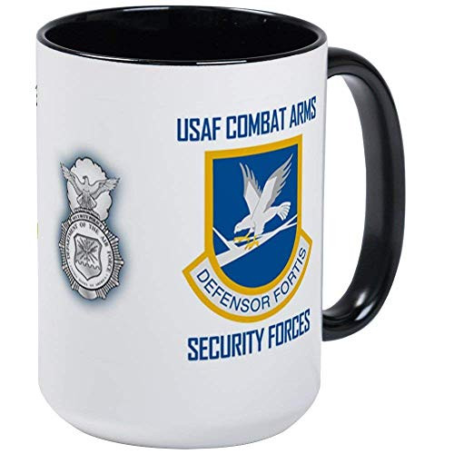 U.S. Air Force Security Forces Mug - 11oz RINGER Coffee Mug  Ceramic 11oz Coffee Cup