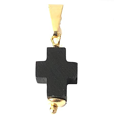 Azabache Cross Stone Protection Charms for Chains Dije Mal de Ojo