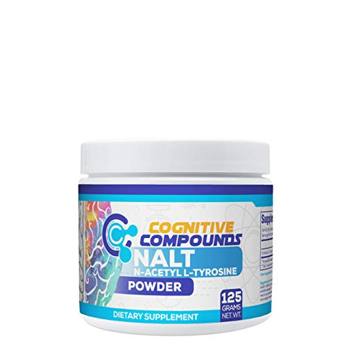 N-Acetyl L-Tyrosine -NALT- Powder - Improved Memory and Focus  and  Cognitive Function Support - 125 Grams - Cognitive Compounds