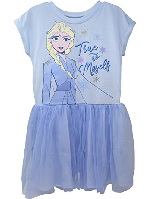 Disney Frozen Elsa Toddler Girls Tulle Short Sleeve Ballet Dress Purple 3T