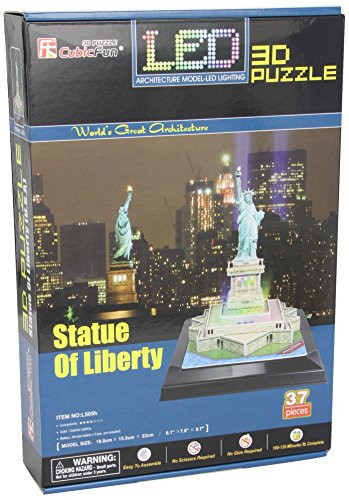Daron Statue of Liberty 3D Puzzle with LED 37 Pieces